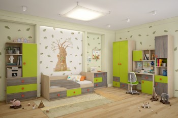 Детская комната Пуговка в Рубцовске - rubcovsk.mebel54.com | фото