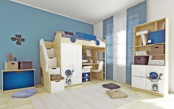 Детская комната Санни (Белый/корпус Клен) в Рубцовске - rubcovsk.mebel54.com | фото