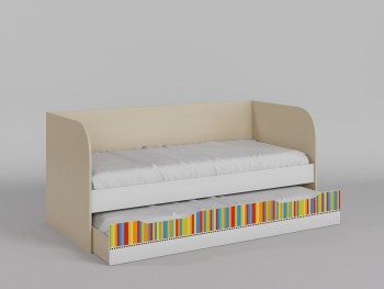 Диван-кровать Клаксон без машинок (Белый/корпус Клен) в Рубцовске - rubcovsk.mebel54.com | фото