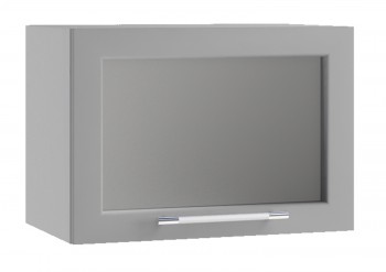 Гарда ПГС 500 шкаф верхний горизонтальный со стеклом (Белый Эмалит/корпус Серый) в Рубцовске - rubcovsk.mebel54.com | фото