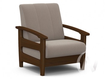 Кресло для отдыха Омега (орех лак/CATANIA COCOA) в Рубцовске - rubcovsk.mebel54.com | фото