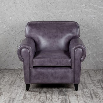 Кресло кожаное Элегант (Фиолетовый) в Рубцовске - rubcovsk.mebel54.com | фото