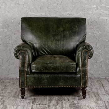 Кресло кожаное Лофт Аристократ (ширина 1070 мм) в Рубцовске - rubcovsk.mebel54.com | фото