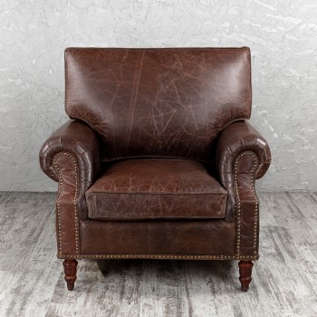 Кресло кожаное Лофт Аристократ (ширина 1100 мм) в Рубцовске - rubcovsk.mebel54.com | фото