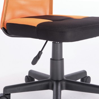 Кресло компактное BRABIX Smart MG-313 (черный, оранжевый) в Рубцовске - rubcovsk.mebel54.com | фото