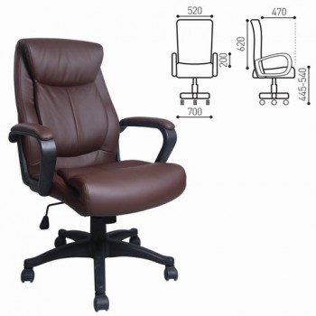 Кресло офисное BRABIX Enter EX-511 (коричневый) в Рубцовске - rubcovsk.mebel54.com | фото