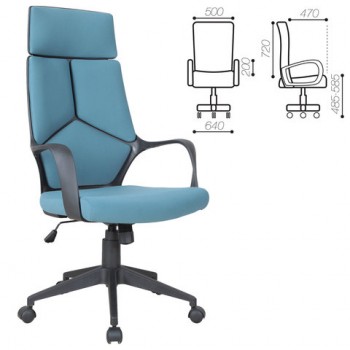 Кресло офисное BRABIX Prime EX-515 (голубая ткань) в Рубцовске - rubcovsk.mebel54.com | фото