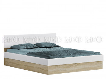 Кровать 1,4 спальня Фортуна (Дуб сонома/белый глянец) в Рубцовске - rubcovsk.mebel54.com | фото