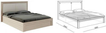 Кровать 1,6 Глэдис (М32) с подъемным механизмом Распродажа в Рубцовске - rubcovsk.mebel54.com | фото
