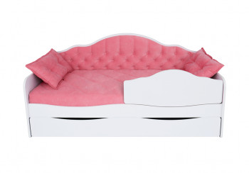 Кровать 170 серии Иллюзия Лайт 1 ящик 89 Розовый (подушки) в Рубцовске - rubcovsk.mebel54.com | фото