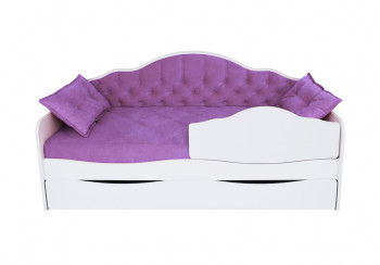 Кровать 180 серии Иллюзия Лайт 1 ящик 32 Фиолетовый (подушки) в Рубцовске - rubcovsk.mebel54.com | фото