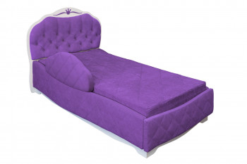 Кровать 190 Гармония Lux 32 Фиолетовый (мягкий бортик) в Рубцовске - rubcovsk.mebel54.com | фото