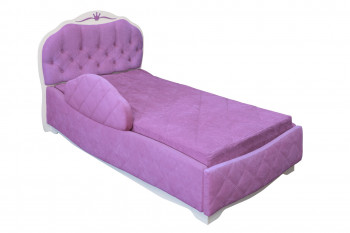 Кровать 190 Гармония Lux 67 Светло-фиолетовый (мягкий бортик) в Рубцовске - rubcovsk.mebel54.com | фото