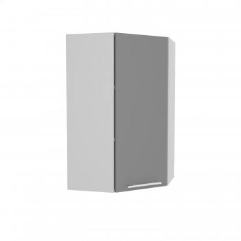 Лофт ВПУ 550 шкаф верхний угловой высокий (Штукатурка белая/корпус Серый) в Рубцовске - rubcovsk.mebel54.com | фото