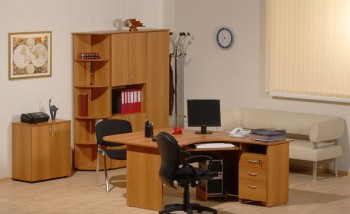 Мебель для персонала Рубин 42 Светлый миланский орех в Рубцовске - rubcovsk.mebel54.com | фото