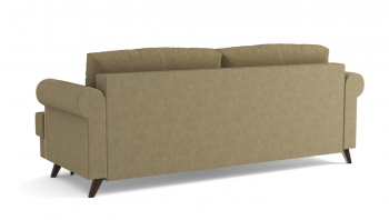 Оливер / диван - кровать 3-х местн. (еврокнижка) (велюр велутто коричневый 23 в Рубцовске - rubcovsk.mebel54.com | фото