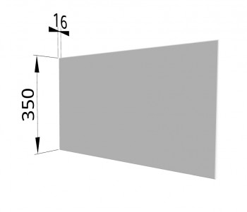 Панель торцевая (для шкафа горизонтального глубокого) ГПГ Ройс (Белый софт) в Рубцовске - rubcovsk.mebel54.com | фото