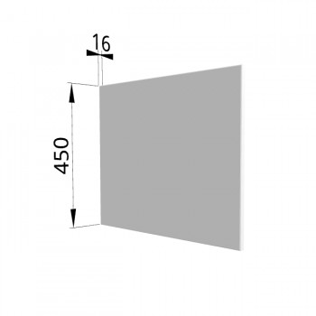 Панель торцевая (для шкафа горизонтального глубокого высокого) ГВПГ Ройс (Белый софт) в Рубцовске - rubcovsk.mebel54.com | фото