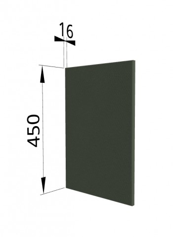 Панель торцевая (для шкафа горизонтального высокого) ВПГ Квадро (Оливково-зеленый) в Рубцовске - rubcovsk.mebel54.com | фото