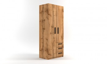 Шкаф 2-х створчатый с ящиками Шервуд (Дуб Вотан) в Рубцовске - rubcovsk.mebel54.com | фото