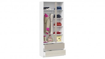 Шкаф для одежды комбинированный «Сканди» Дуб Гарден/Белый/Глиняный серый в Рубцовске - rubcovsk.mebel54.com | фото