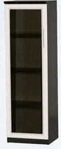 Шкаф нижний со стеклодверью ДЛЯ ГОСТИНОЙ ШНС-450 Венге/Дуб выбеленный в Рубцовске - rubcovsk.mebel54.com | фото