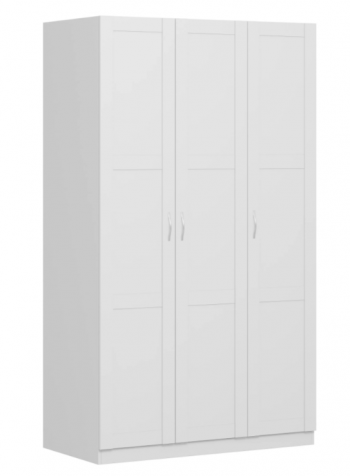 Шкаф трехдверный Пегас сборный белый в Рубцовске - rubcovsk.mebel54.com | фото