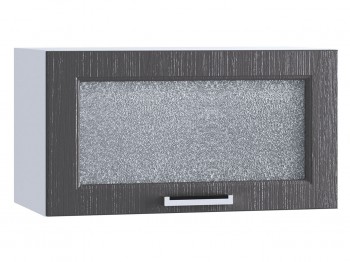 Шкаф верхний горизонтальный со стеклом 600, ШВГС 600 (Клен серый/корпус белый) в Рубцовске - rubcovsk.mebel54.com | фото