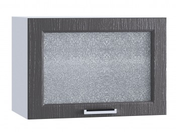 Шкаф верхний горизонтальный со стеклом 609, ШВГС 609 (Клен серый/корпус белый) в Рубцовске - rubcovsk.mebel54.com | фото