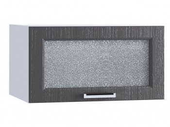 Шкаф верхний горизонтальный со стеклом 610, ШВГС 610 (Клен серый/корпус белый) в Рубцовске - rubcovsk.mebel54.com | фото