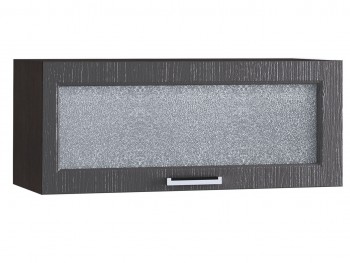 Шкаф верхний горизонтальный со стеклом 800, ШВГС 800 (Клен серый/корпус венге) в Рубцовске - rubcovsk.mebel54.com | фото