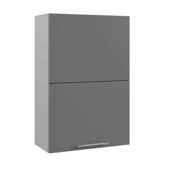 Скала ВПГПМ 600 шкаф верхний с подъемным механизмом высокий (Бетон темный/корпус Серый) в Рубцовске - rubcovsk.mebel54.com | фото
